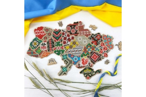 Набір для вишивання нитками "Мапа України" VW_001